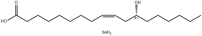 9-Octadecenoic acid, 12-hydroxy-,tin (2+)salt (2:1) Struktur