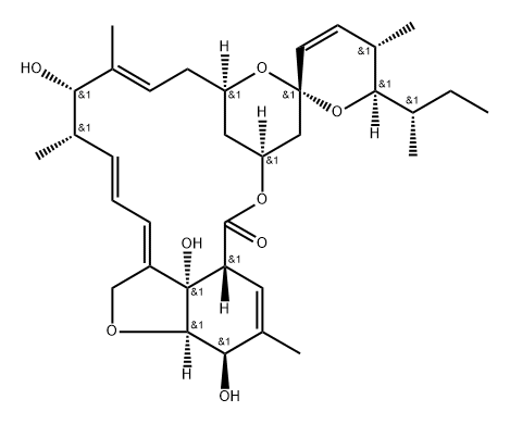 Avermectin B1a aglycone Struktur