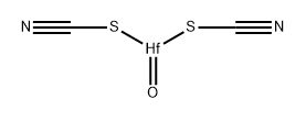 Bis(thiocyanic acid)oxohafnium salt Struktur