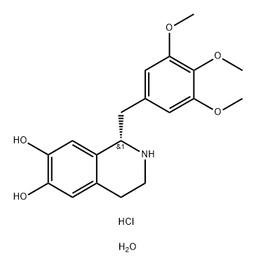 Trimetoquinol hydrochloride Struktur