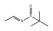 2-Propanesulfinamide, N-ethylidene-2-methyl-, [N(E)]- Struktur