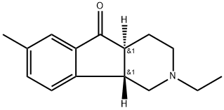 5H-Indeno[1,2-c]pyridin-5-one,2-ethyl-1,2,3,4,4a,9b-hexahydro-7-methyl-,(4aR,9bR)-rel-(+)-(9CI) Struktur