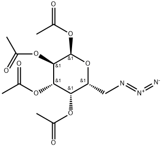 1,2,3,4-Tetra-O-acetyl-6-azido-6-deoxy-α-D-galactopyranose Struktur