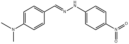 N,N-dimethyl-4-[2-(4-nitrophenyl)carbonohydrazonoyl]aniline Struktur