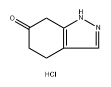 6H-Indazol-6-one, 1,4,5,7-tetrahydro-, hydrochloride (1:1) Struktur