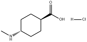 Cyclohexanecarboxylic acid, 4-(methylamino)-, hydrochloride, trans- Struktur