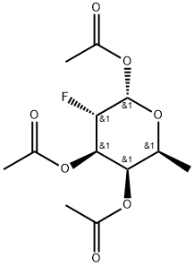 1,3,4-Tri-O-acetyl-2-deoxy-2-fluoro-a-L-fucopyranose Struktur