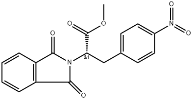 2H-Isoindole-2-acetic acid, 1,3-dihydro-α-[(4-nitrophenyl)methyl]-1,3-dioxo-, methyl ester, (S)- (9CI) Struktur