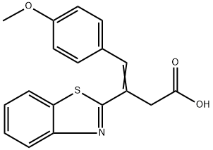 3-(1,3-Benzothiazol-2-yl)-4-(4-methoxyphenyl)but-3-enoic acid Struktur