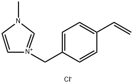 1H-Imidazolium, 3-[(4-ethenylphenyl)methyl]-1-methyl-, chloride (1:1) Struktur