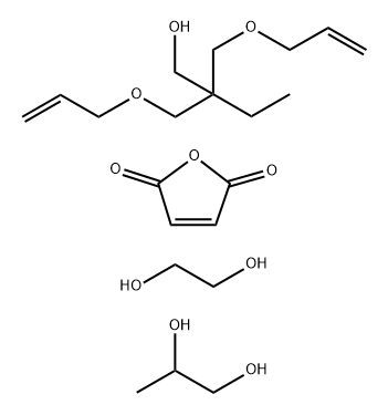 2,5-Furandione, polymer with 2,2-bis[(2-propenyloxy)-methyl]-1-butanol, 1,2-ethanediol and 1,2-propanediol Struktur