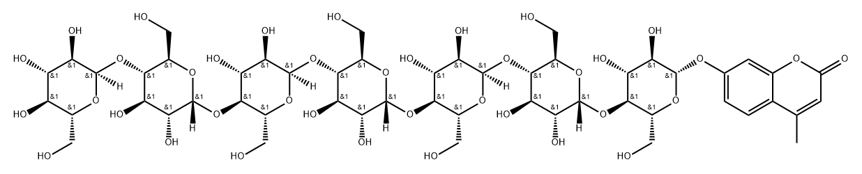 4-Methylumbelliferyl b-D-celloheptaoside Struktur