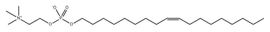 Ethanaminium, 2-[[hydroxy[(9Z)-9-octadecen-1-yloxy]phosphinyl]oxy]-N,N,N-trimethyl-, inner salt Struktur