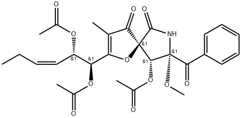 Triacetylpseurotin A Struktur