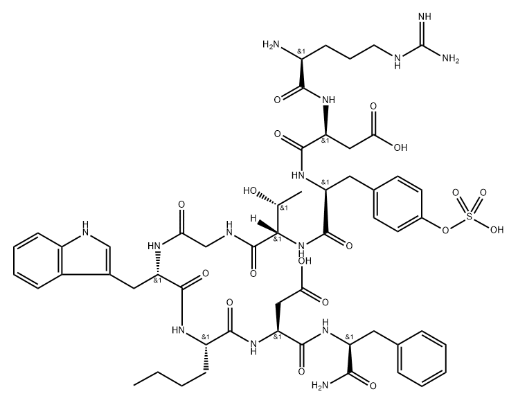 cholecystokinin (25-33), Thr(28)-Nle(31)- Struktur