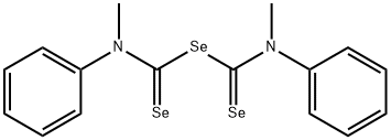 Selenodicarbonic diamide ((H2N)C(Se)2Se), N,N-dimethyl-N,N-diphenyl- Struktur