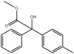 Benzeneacetic acid, α-hydroxy-4-methyl-α-phenyl-, methyl ester Struktur