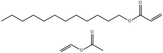 2-Propenoic acid, dodecyl ester, polymer with ethenyl acetate Struktur