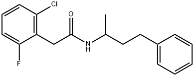 2-(2-Chloro-6-fluorophenyl)-N-(4-phenylbutan-2-yl)acetamide Struktur