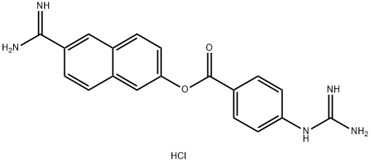 NafaMostat (hydrochloride) Struktur