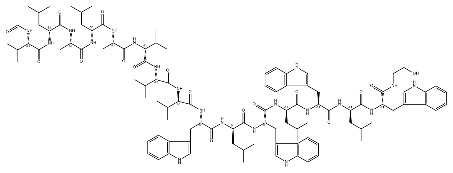 gramicidin A, Leu(2)- Struktur