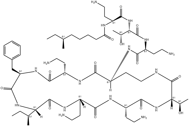 多粘菌素B1-1, 811435-10-6, 結(jié)構(gòu)式