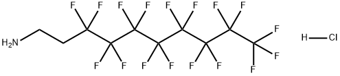 1-Decanamine, 3,3,4,4,5,5,6,6,7,7,8,8,9,9,10,10,10-heptadecafluoro-, hydrochloride (1:1) Struktur