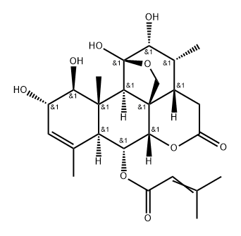 6 alpha-senecioyloxychaparrin Struktur