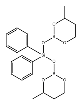 2,2-[(DIPHENYLSILYLENE)BIS(OXY)]BIS[4-METHYL-[1,3,2]-DIOXABORINANE Struktur