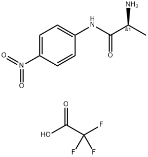 Propanamide, 2-amino-N-(4-nitrophenyl)-, (S)-, mono(trifluoroacetate) (9CI) Struktur