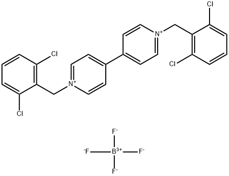 4,4'-Bipyridinium, 1,1'-bis[(2,6-dichlorophenyl)methyl]-, tetrafluoroborate(1-) (1:2) Struktur