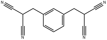 1,3-Benzenedipropanenitrile, α1,α3-dicyano- Struktur