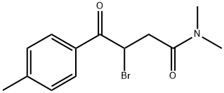 Benzenebutanamide, β-bromo-N,N,4-trimethyl-γ-oxo- Struktur