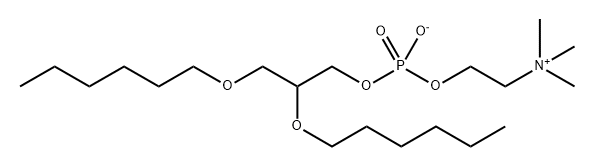 DL-DIHEXYLPHOSPHATIDYLCHOLINE * (HEXYL ETHER) Struktur