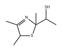 2,5-Dihydro-alpha-2,4,5-tetramethyl-2-thiazolemethanethiolo] Struktur