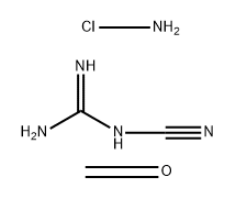 Guanidine, cyano-, reaction products with ammonium chloride and formaldehyde Struktur