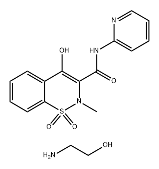 Piroxicam olamine Struktur