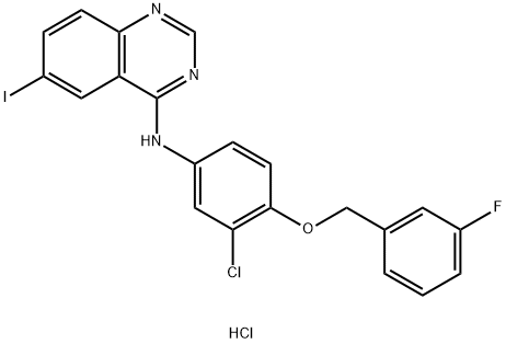 N-(3-Chloro-4-(3-fluorobenzyloxy)phenyl)-6-iodoquinazolin-4-aMine drochloride