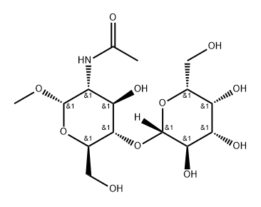 Methyl a-N-acetyllactosamine Struktur