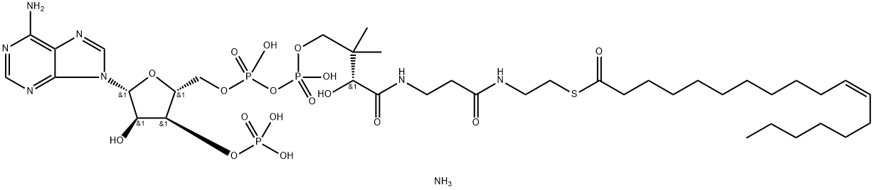 Coenzyme A, S-(11Z)-11-octadecenoate, triammonium salt (9CI) Struktur