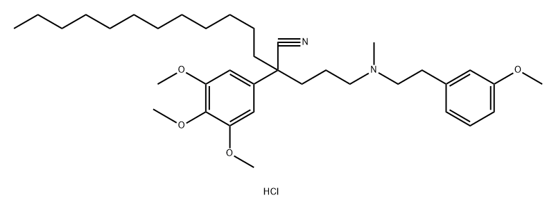 Dagapamil hydrochloride Struktur