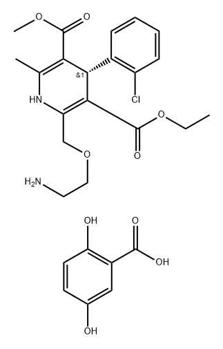 Levamlodipine gentisate Struktur