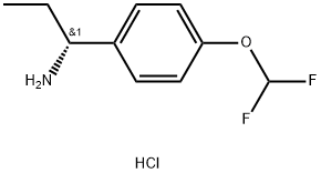 (R)-1-(4-(difluoromethoxy)phenyl)propan-1-amine hydrochloride Struktur