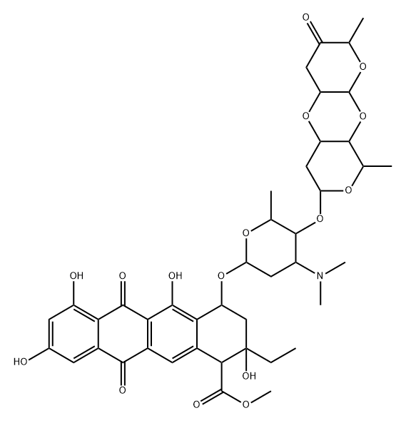 2-羥基阿卡拉霉素 B, 85819-82-5, 結(jié)構(gòu)式