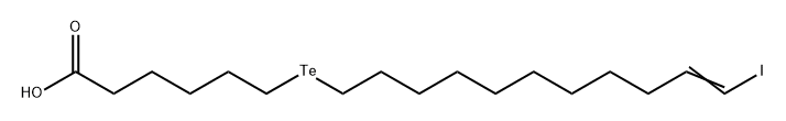 18-iodo-7-tellura-17-octadecenoic acid Struktur