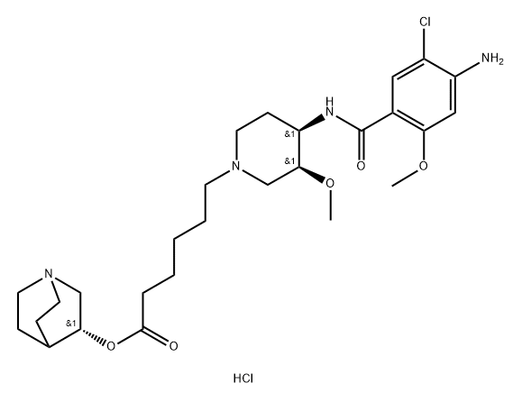 Naronapride dihydrochloride Struktur