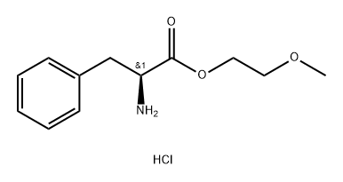 L-Phenylalanine, 2-methoxyethyl ester, hydrochloride (9CI) Struktur