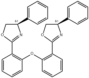 Oxazole, 2,2'-(oxydi-2,1-phenylene)bis[4,5-dihydro-4-phenyl-, (4R,4'R)- (9CI) Struktur