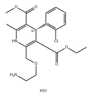 Levamlodipine hydrochloride Struktur