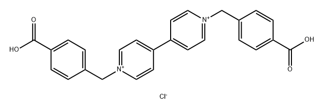 4,4'-Bipyridinium, 1,1'-bis[(4-carboxyphenyl)methyl]-, chloride (1:2) Struktur